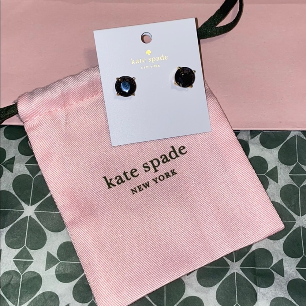 ♠️ Kate spade ♠️ blk/dimnd earrings